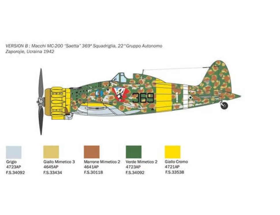 Italeri 1/48 Macchi MC.200 Saetta