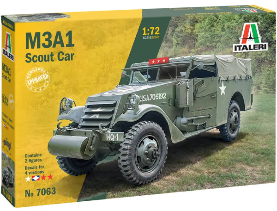 Italeri 1/72 M3A1 Scout Car Model Kit