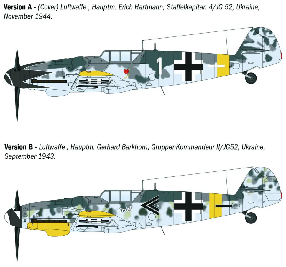 Italeri 1/72 Messerschmitt Bf 109G-6 (WWII Aces)
