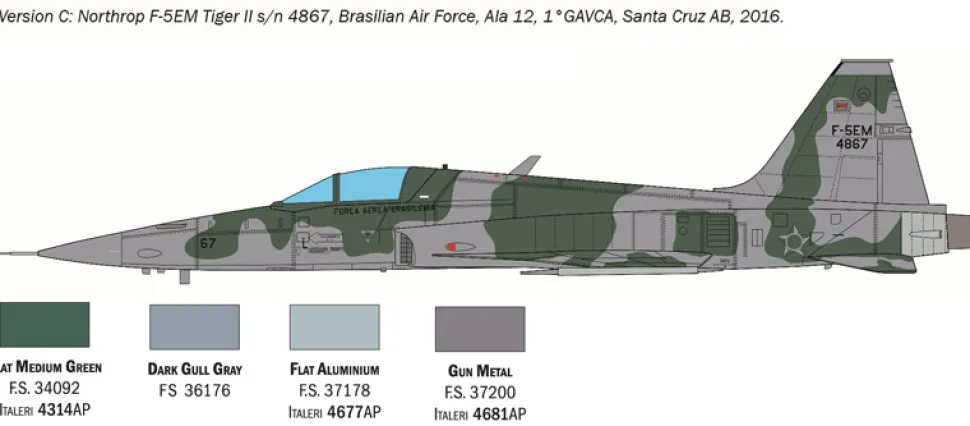 Italeri 1/48 Northrop F-5E Tiger II Model Kit