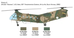 Italeri 1/48 Piasecki H-21C Flying Banana GunShip Model Kit