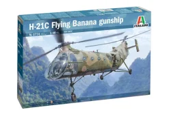 Italeri 1/48 Piasecki H-21C Flying Banana GunShip Model Kit