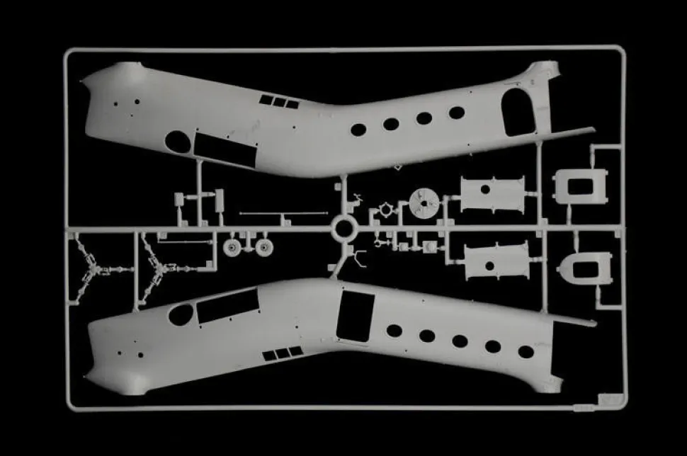 Italeri 1/48 Piasecki H-21C Flying Banana GunShip Model Kit