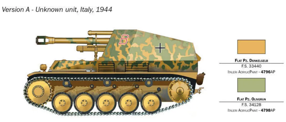 Italeri 1/72 Sd.Kfz.124 Wespe 10.5cm