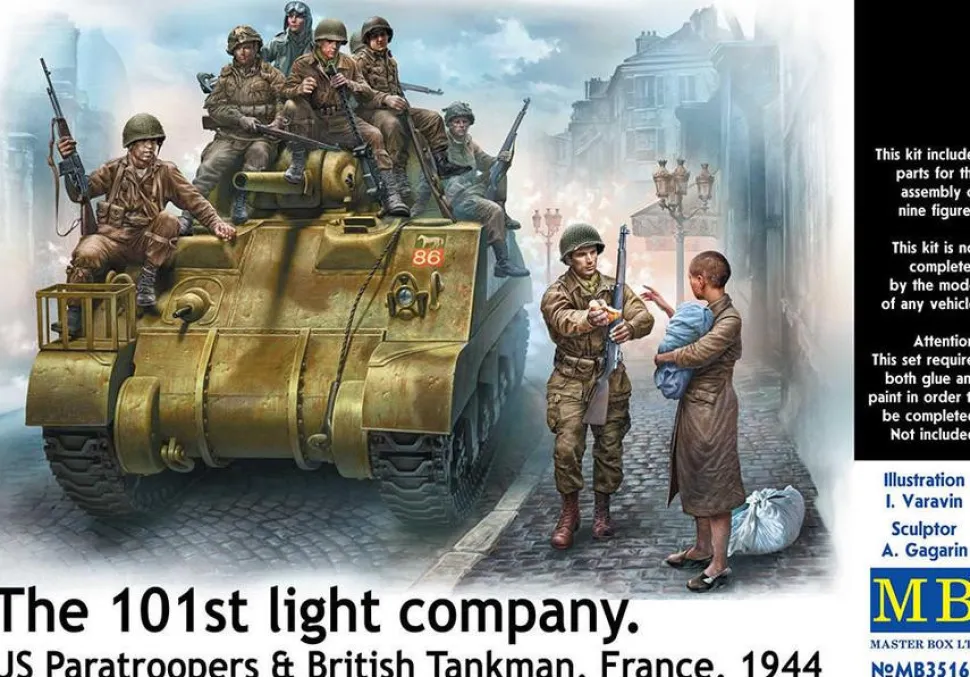 Master Box 1/35 The 101st Light Company Tank Riders