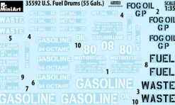 MiniArt 1/35 US 55 Gal Fuel Drums Model Kit