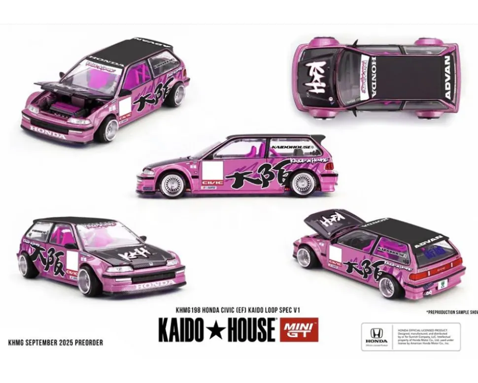 Mini GT 1/64 Honda Civic (EF) Kaido Loop Spec V1