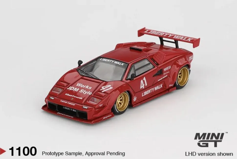 Mini GT 1/64 Lamborghini Countach LB-Works Red