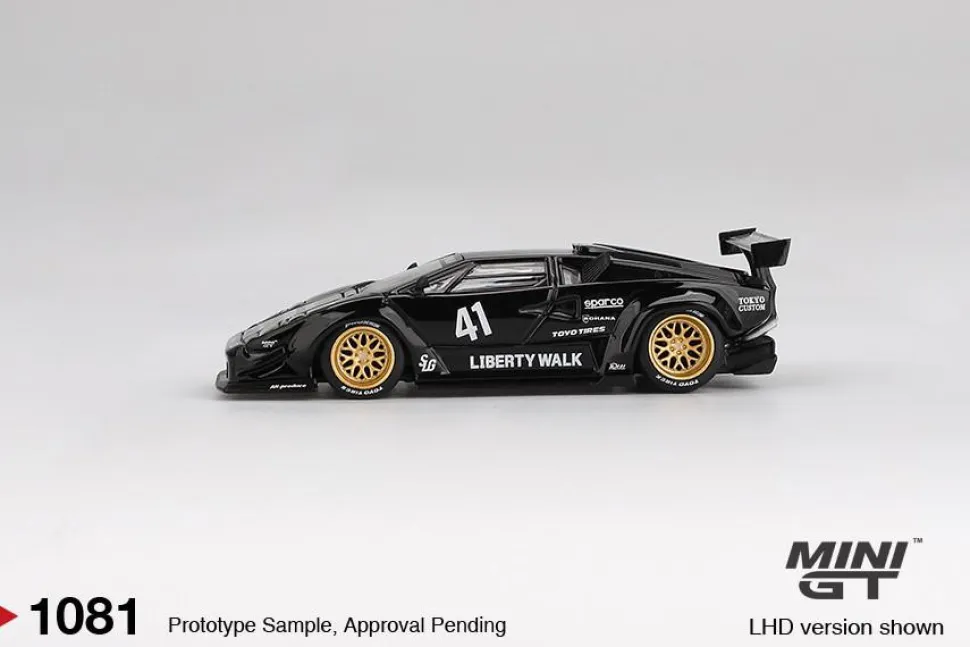 Mini GT 1/64 Lamborghini Countach LB-WORKS Black
