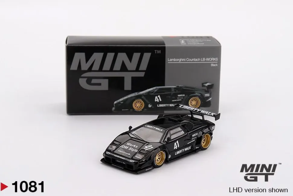 Mini GT 1/64 Lamborghini Countach LB-WORKS Black
