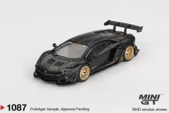 Mini GT 1/64 LB Works Lamborghini Aventador Limited Edition Matte Black (RHD)