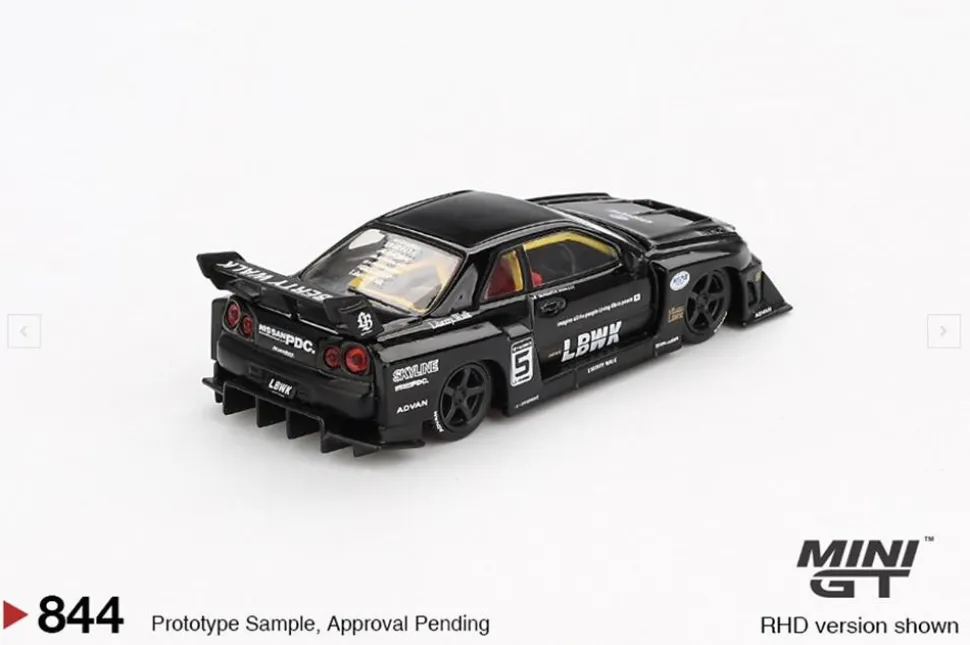 Mini GT 1/64 Nissan Skyline LB-ER34 Super Silhoutte Black