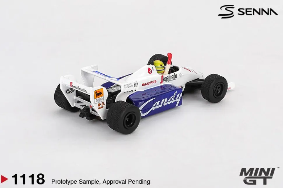 Mini GT 1/64 Toleman TG184 #19 Ayrton Senna 1984 Monaco Grand Prix 2nd Place