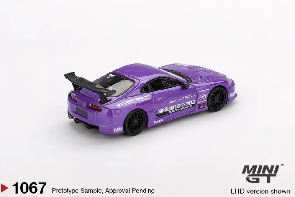 Mini GT 1/64 Toyota Supra (A80) Top Secret GT-300 Top Secret Purple