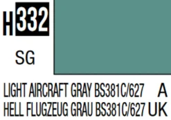 Mr Hobby Aqueous Hobby Colour 10ml 332 Light Aircraft Grey BS381C/627 Semi Gloss Acrylic Paint