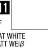 Mr Hobby Aqueous Hobby Colour 10ml 011 Flat White Acrylic Paint