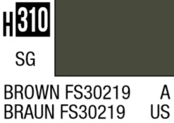 Mr Hobby Aqueous Hobby Colour 10ml 310 Brown FS30219 Semi Gloss Acrylic Paint