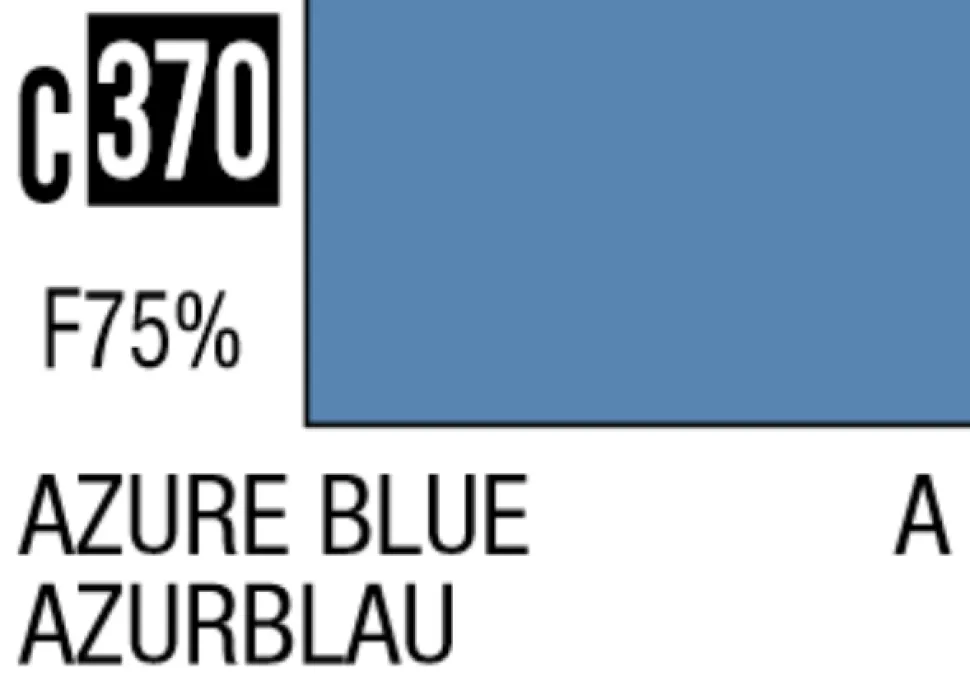 Mr Hobby Mr Colour 10ml 370 Azure Blue Semi Gloss Acrylic Paint