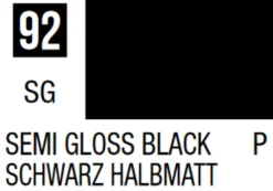 Mr Hobby Mr Colour 10ml 092 Black Semi Gloss Acrylic Paint