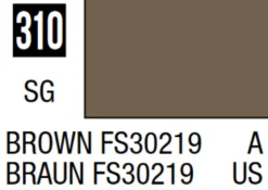 Mr Hobby Mr Colour 10ml 310 Brown FS30219 Semi Gloss Acrylic Paint