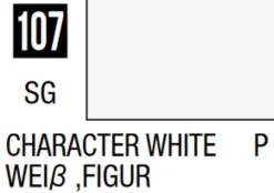 Mr Hobby Mr Colour 10ml 107 Character White Semi Gloss Acrylic Paint