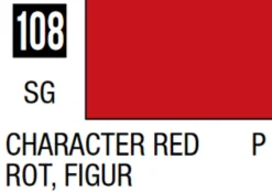 Mr Hobby Mr Colour 10ml 108 Character Red Semi Gloss Acrylic Paint