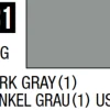 Mr Hobby Mr Colour 10ml 031 Dark Gray Semi Gloss Acrylic Paint
