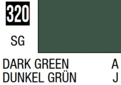 Mr Hobby Mr Colour 10ml 320 Dark Green Semi Gloss Acrylic Paint