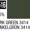 Mr Hobby Mr Colour 10ml 516 Dark Green 3414 Semi Gloss Acrylic Paint