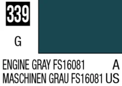 Mr Hobby Mr Colour 10ml 339 Engine Gray FS16081 Gloss Acrylic Paint