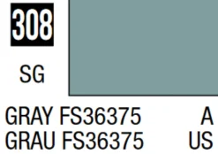 Mr Hobby Mr Colour 10ml 308 Gray FS36375 Semi Gloss Acrylic Paint