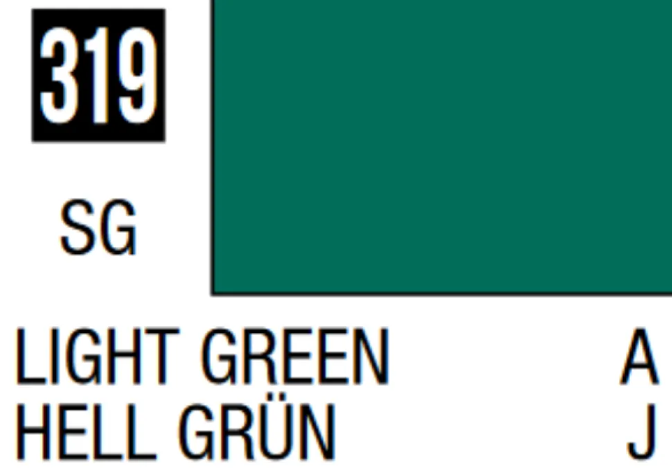 Mr Hobby Mr Colour 10ml 319 Light Green Semi Gloss Acrylic Paint