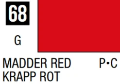 Mr Hobby Mr Colour 10ml 068 Madder Red Gloss Acrylic Paint