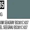 Mr Hobby Mr Colour 10ml 335 Medium Sea Gray BS381C/637 Semi Gloss Acrylic Paint