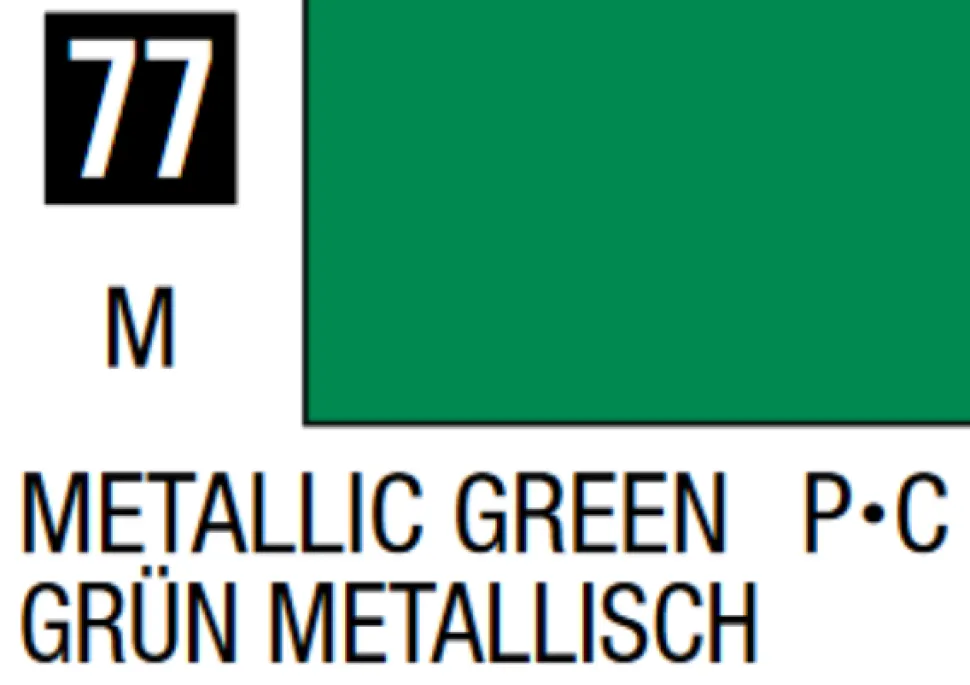 Mr Hobby Mr Colour 10ml 077 Metallic Green Acrylic Paint