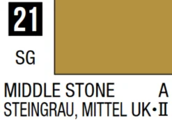 Mr Hobby Mr Colour 10ml 021 Middle Stone Semi Gloss Acrylic Paint