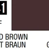 Mr Hobby Mr Colour 10ml 041 Red Brown Flat Acrylic Paint