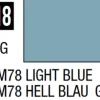 Mr Hobby Mr Colour 10ml 118 RLM78 Light Blue Semi Gloss Acrylic Paint