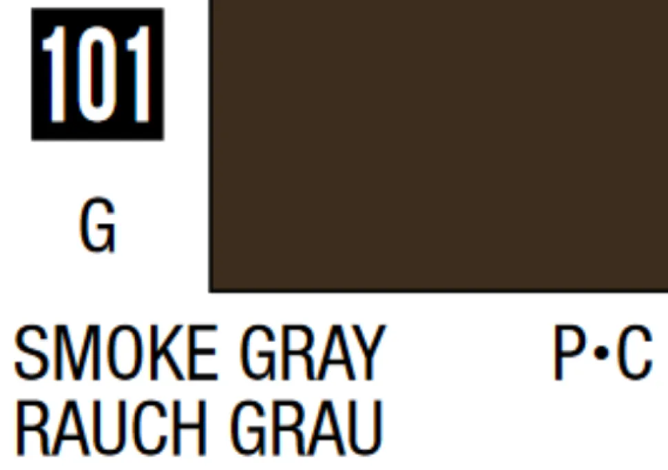 Mr Hobby Mr Colour 10ml 101 Smoke Gray Gloss Acrylic Paint