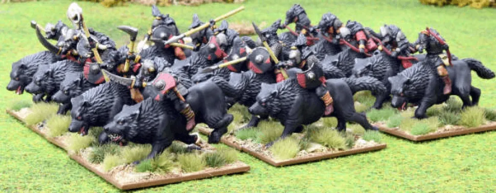 North Star 28mm Oathmark - Goblin Wolf Riders