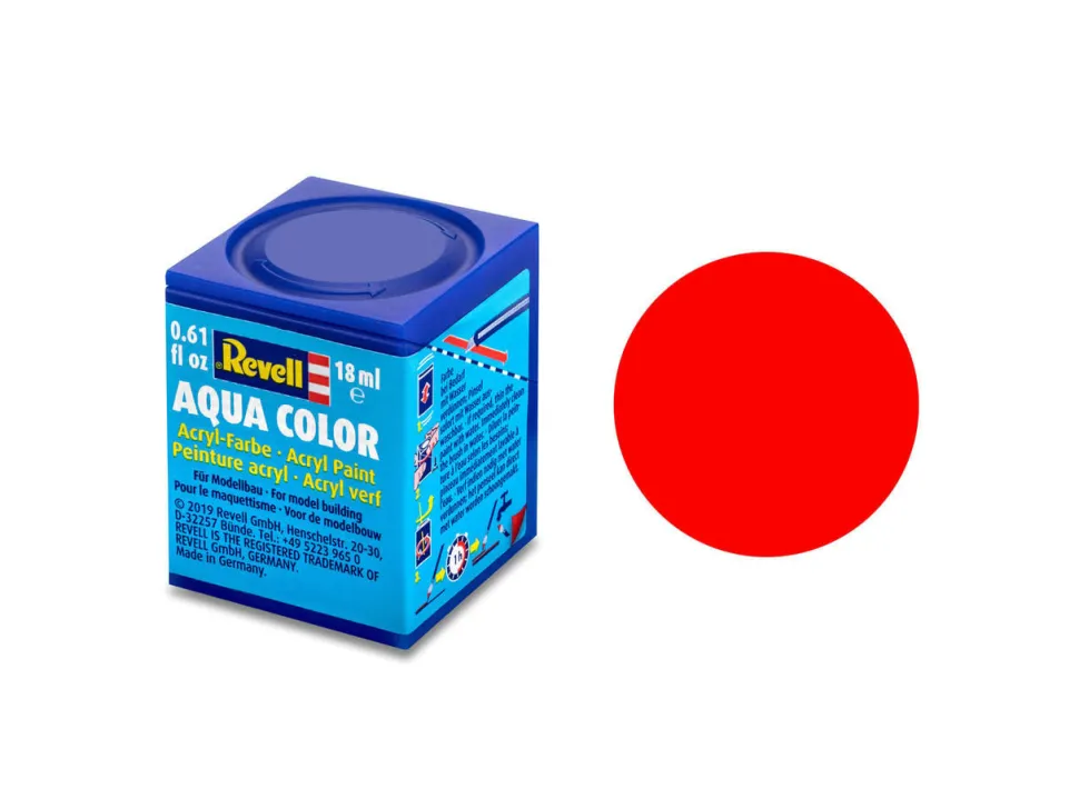 Revell 18ml 25 Matt Luminous Orange Acrylic Paint