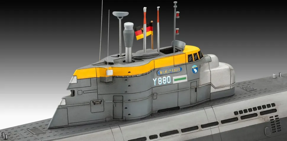 Revell 1/144 70 Years of Bundeswehr - Submarines - Wilhelm Bauer, Type 206A, and Class 2