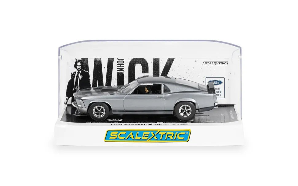 Scalextric John Wick Ford Mustang BOSS 429 Slot Car