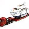 Siku 1/87 Heavy Haulage Transporter with Yacht Diecast Model