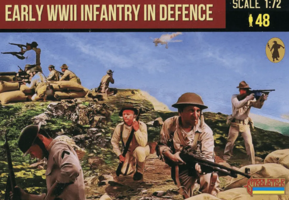 Strelets 1/72 WWII US Infantry in Defence (Early)