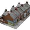 Superquick 1/76 Low Relief Terrace Fronts (Red Brick) Card Building Kit
