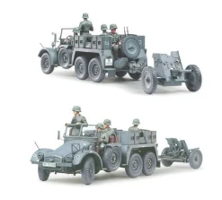 Tamiya 1/35 Krupp Protze Kfz.69 Towing Truck with 37mm Pak 36 ATG