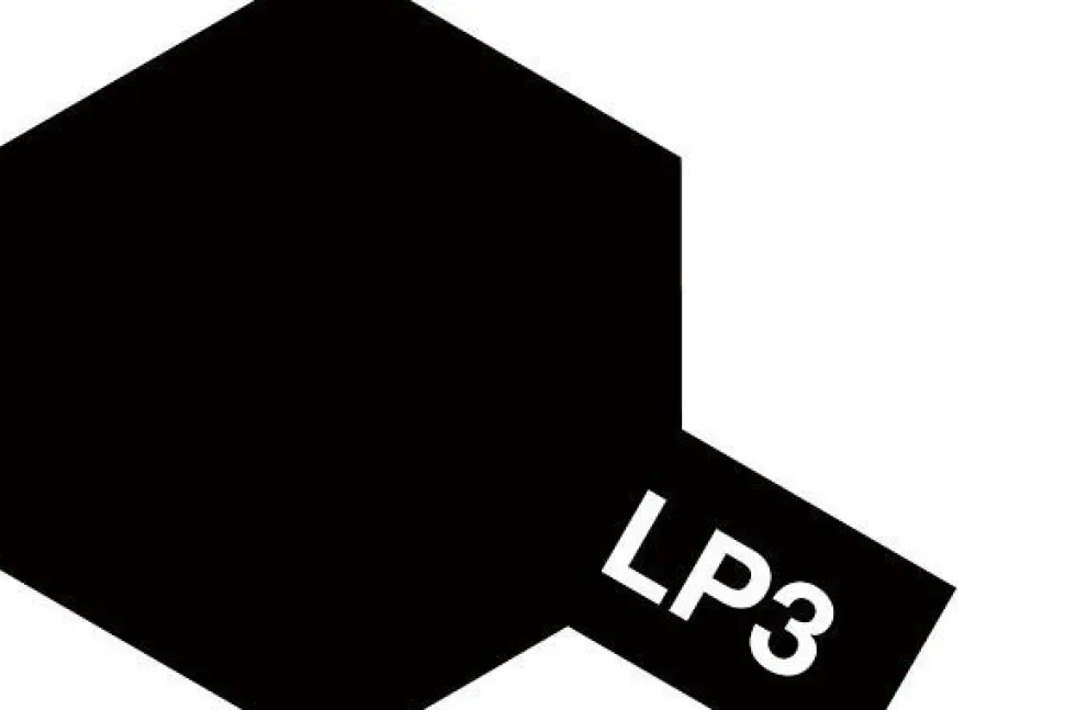 Tamiya LP-3 Flat Black 10ml Lacquer Paint