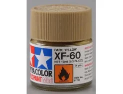 Tamiya Mini XF-60 Flat Dark Yellow 10ml Acrylic Paint