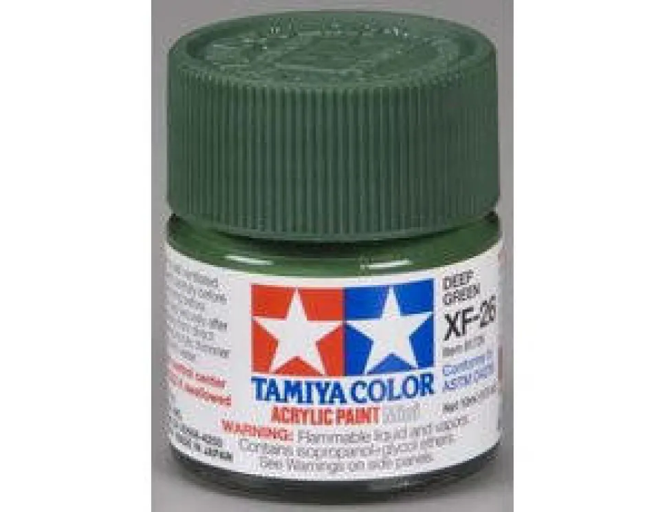 Tamiya Mini XF-26 Flat Deep Green 10ml Acrylic Paint